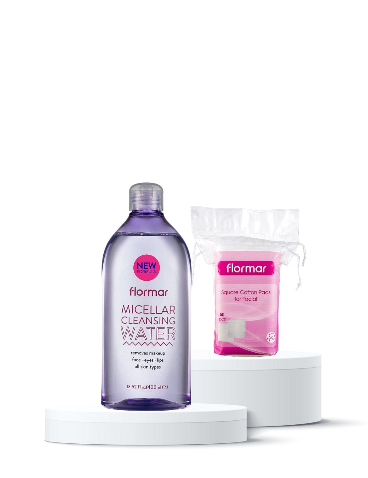 2-Piece Face Makeup Remover Set - Flormar KSA