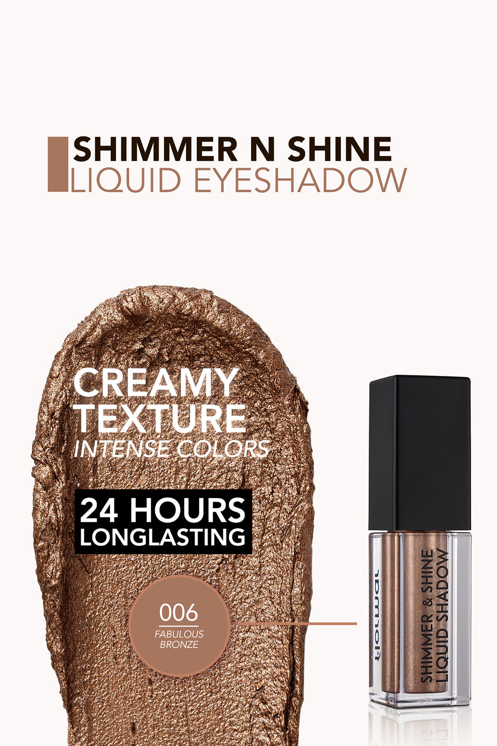 Flormar Shimmer & Shine Liquid Shadow - 006 Fabulous Bronze