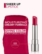 Flormar Sheer Up Lipstick – formula detail