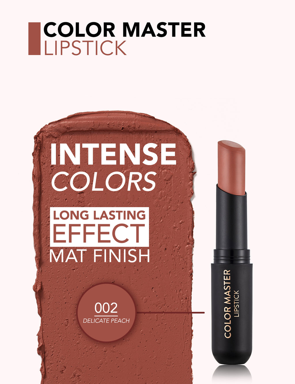 Flormar Color Master Lipstick – formula detail