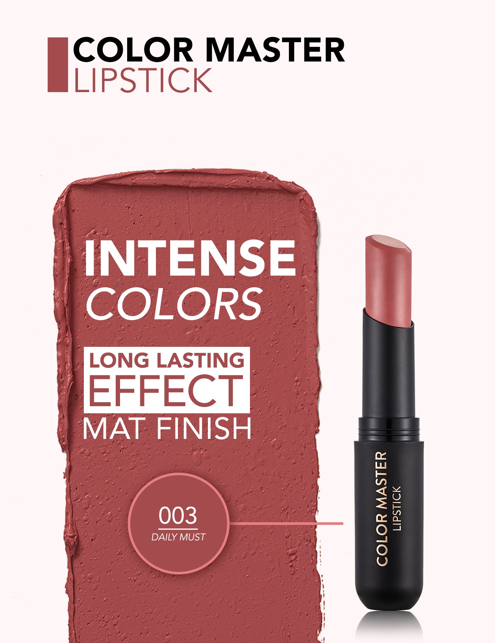 Flormar Color Master Lipstick – formula detail
