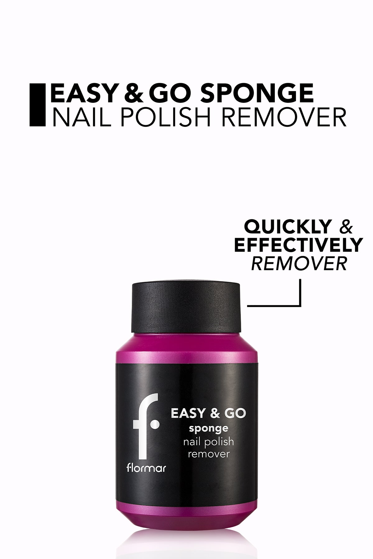 Flormar Easy & Go Sponge Nail Polish Remover - 000 Asy&go Sponge Npr New