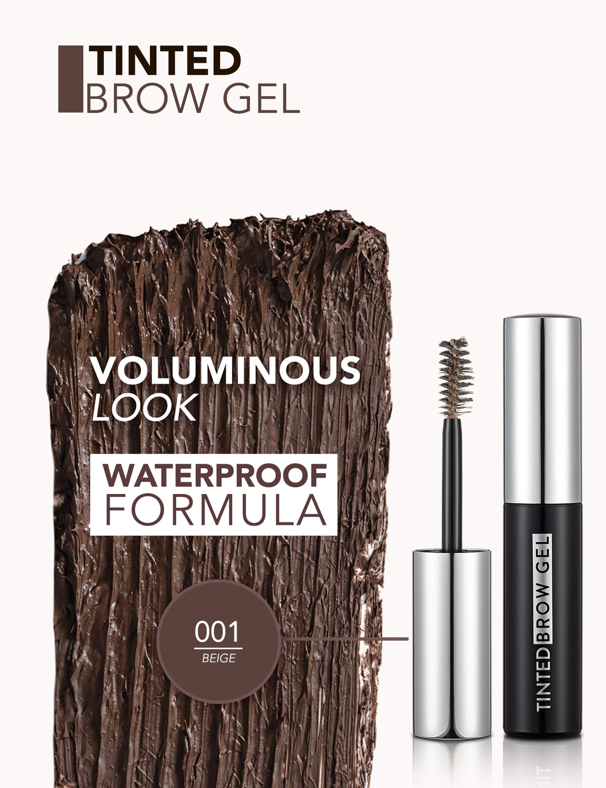 Flormar Tinted Brow Gel - 001 Beige
