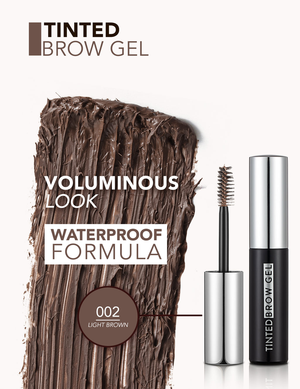 Flormar Tinted Brow Gel - 002 Light Brown
