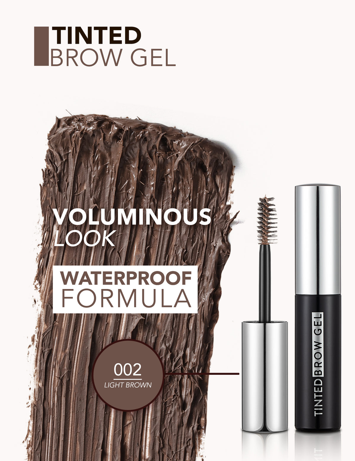 Flormar Tinted Brow Gel - 002 Light Brown