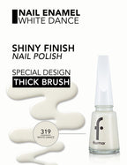 Flormar Nail Enamel - 319 White Dance New