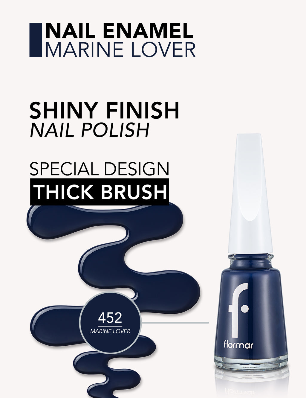 Flormar Nail Enamel - 452 Marine Lover New