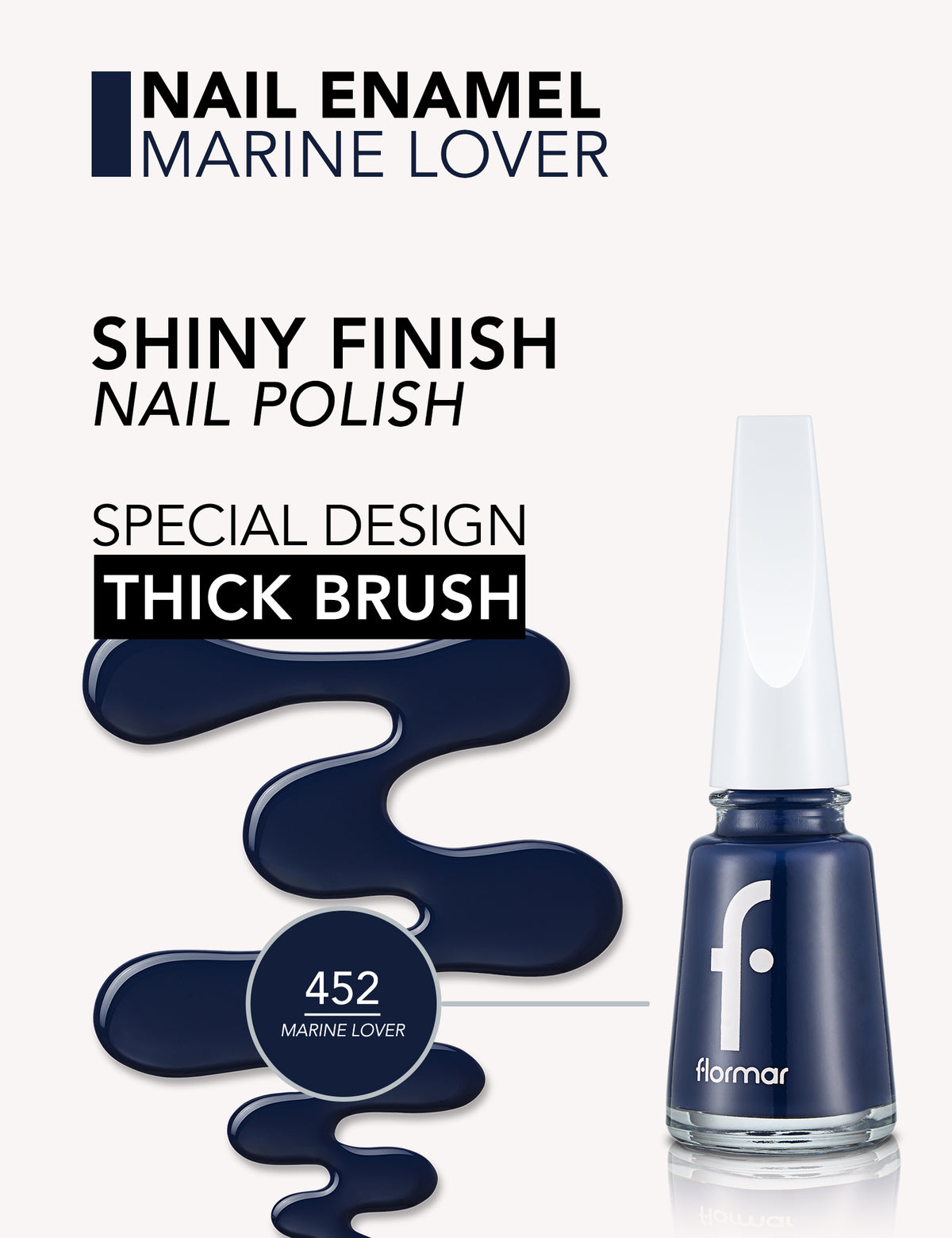 Flormar Nail Enamel - 452 Marine Lover New