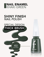 Flormar Nail Enamel - 453 Khaki Green New