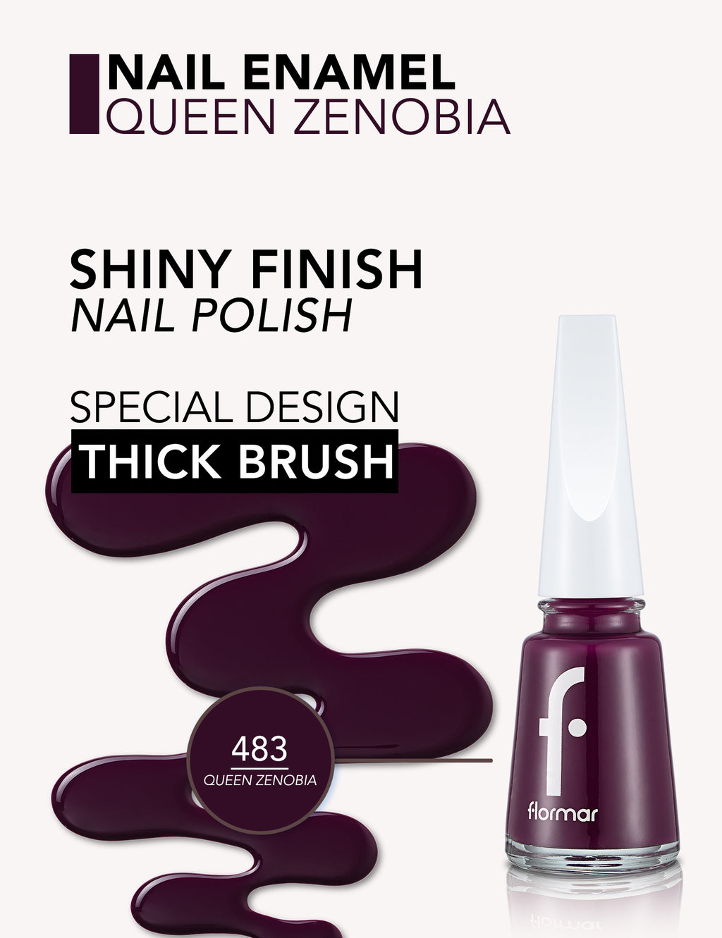 Flormar Nail Enamel - 483 Queen Zenobia New