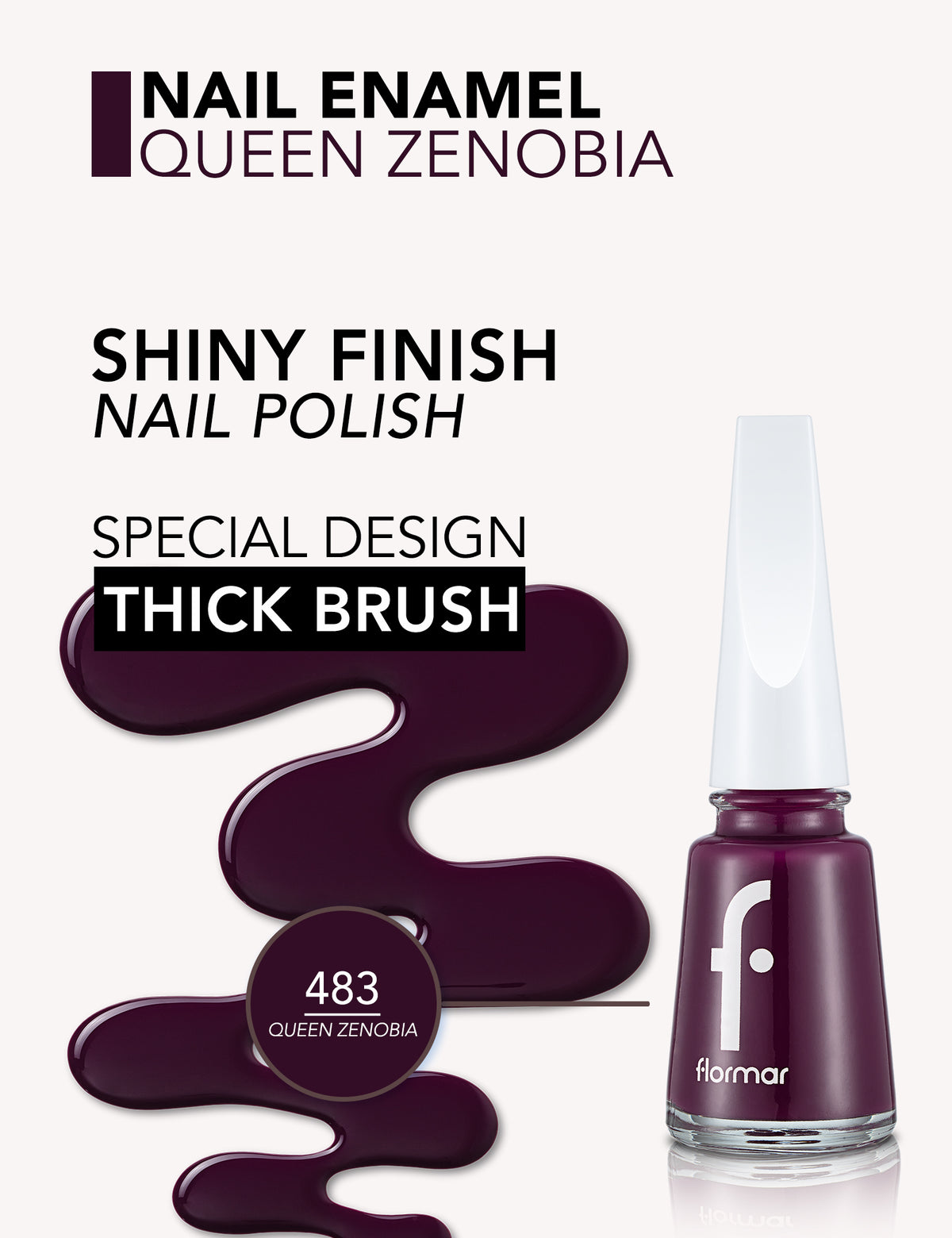 Flormar Nail Enamel - 483 Queen Zenobia New
