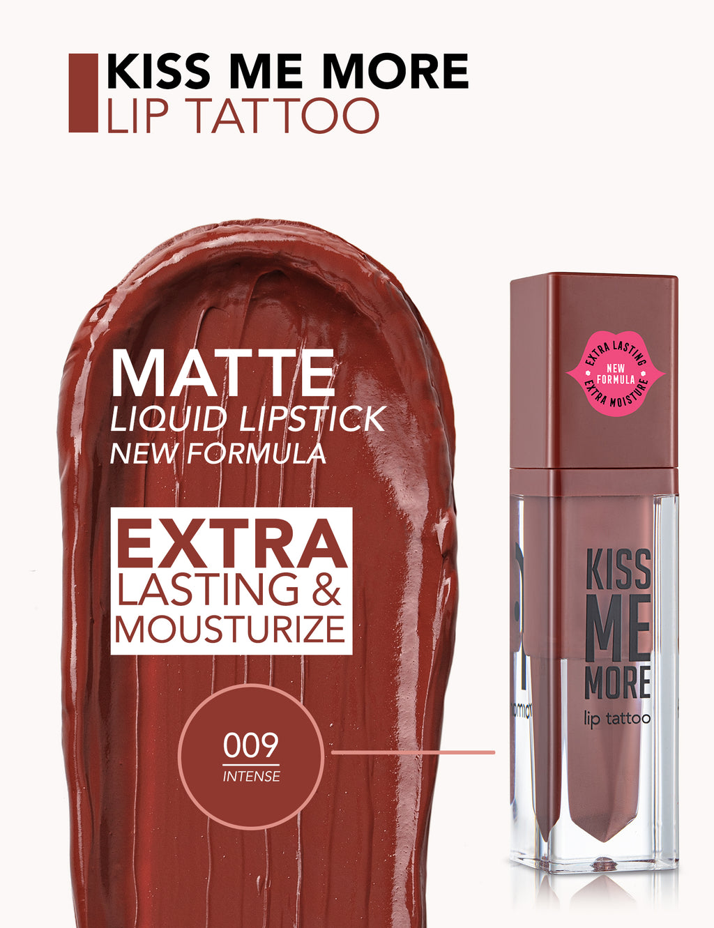 Flormar Kiss Me More Lip Tattoo - 009 Intense
