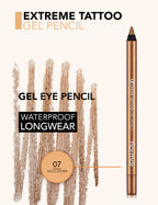 Flormar Extreme Tattoo Gel Pencil - 007 Gold Storm
