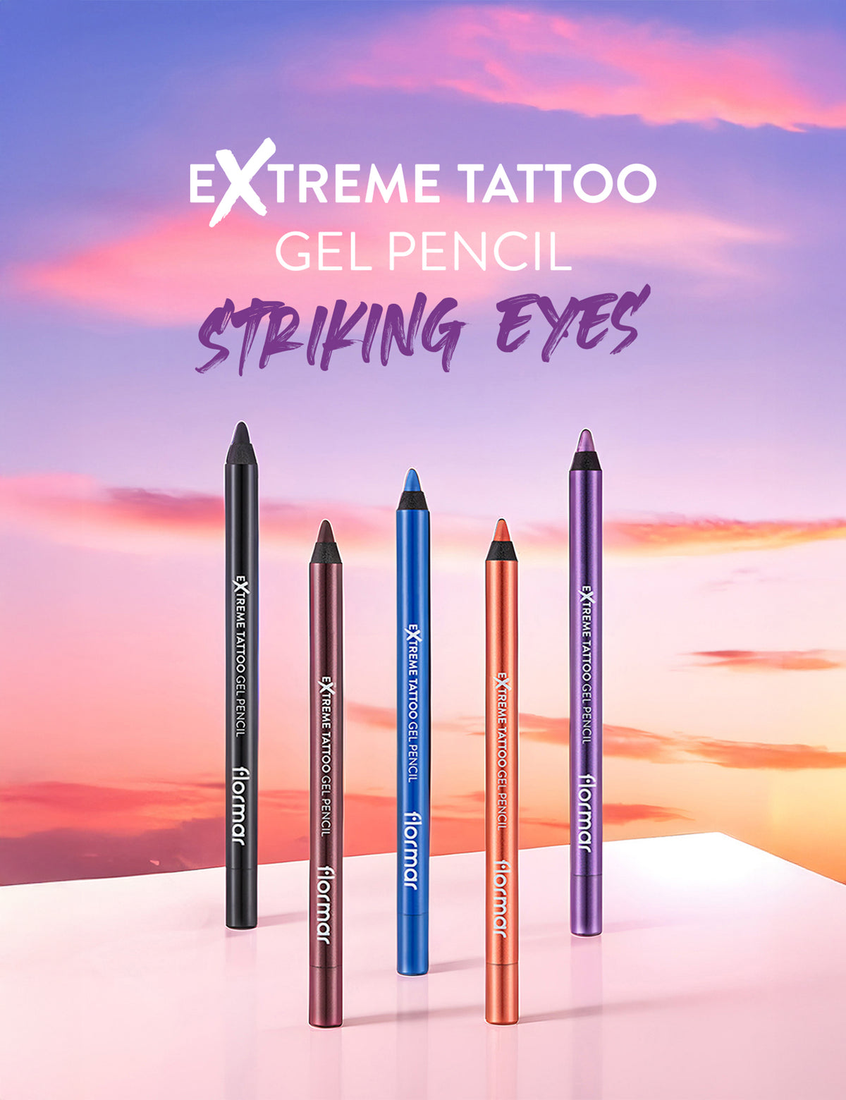 Flormar Extreme Tattoo Gel Pencil - 007 Gold Storm