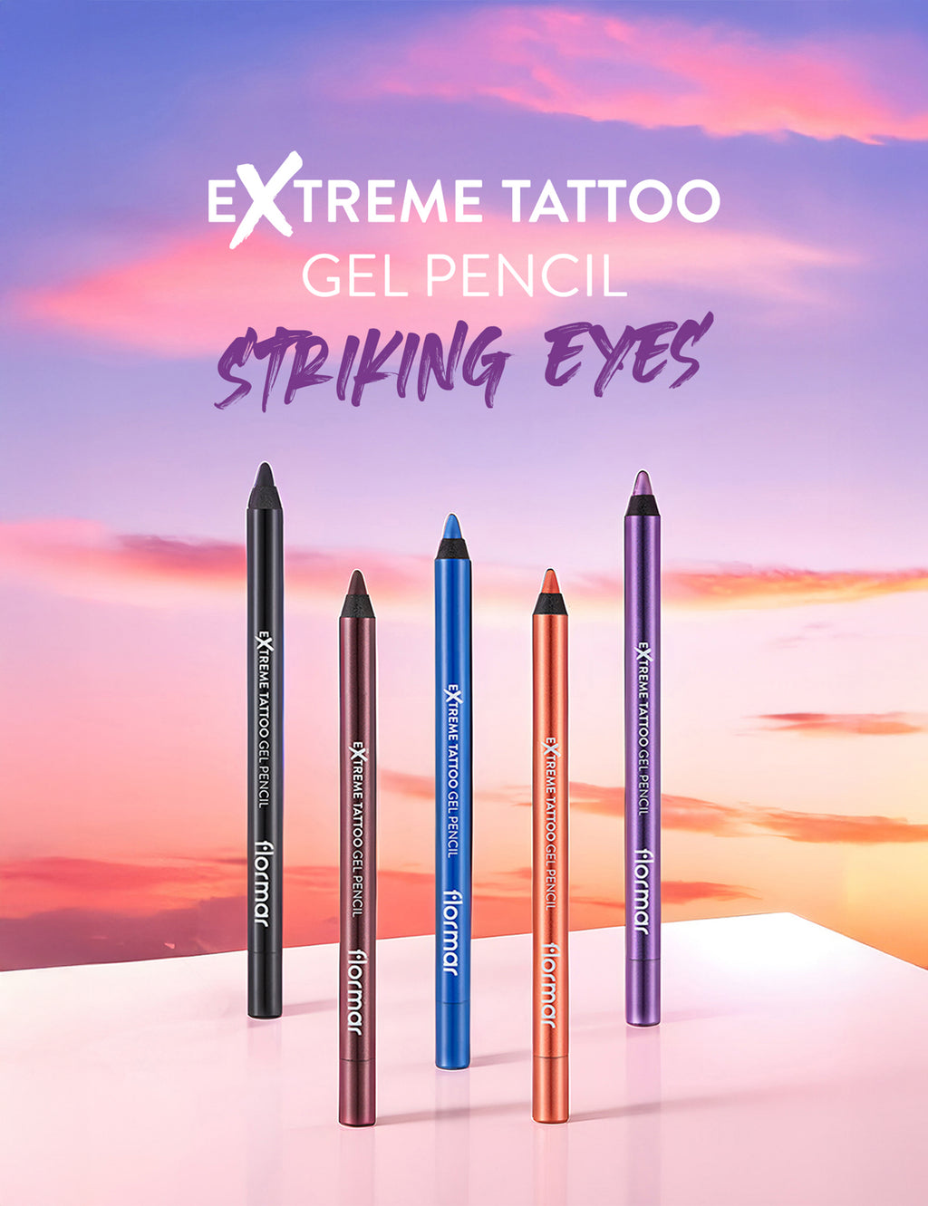 Flormar Extreme Tattoo Gel Pencil - 012 Blue Dream