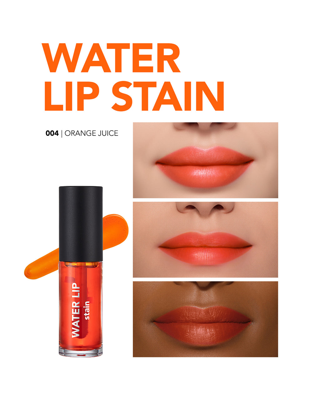 Flormar Water Lip Stain - 004 Orange Juice