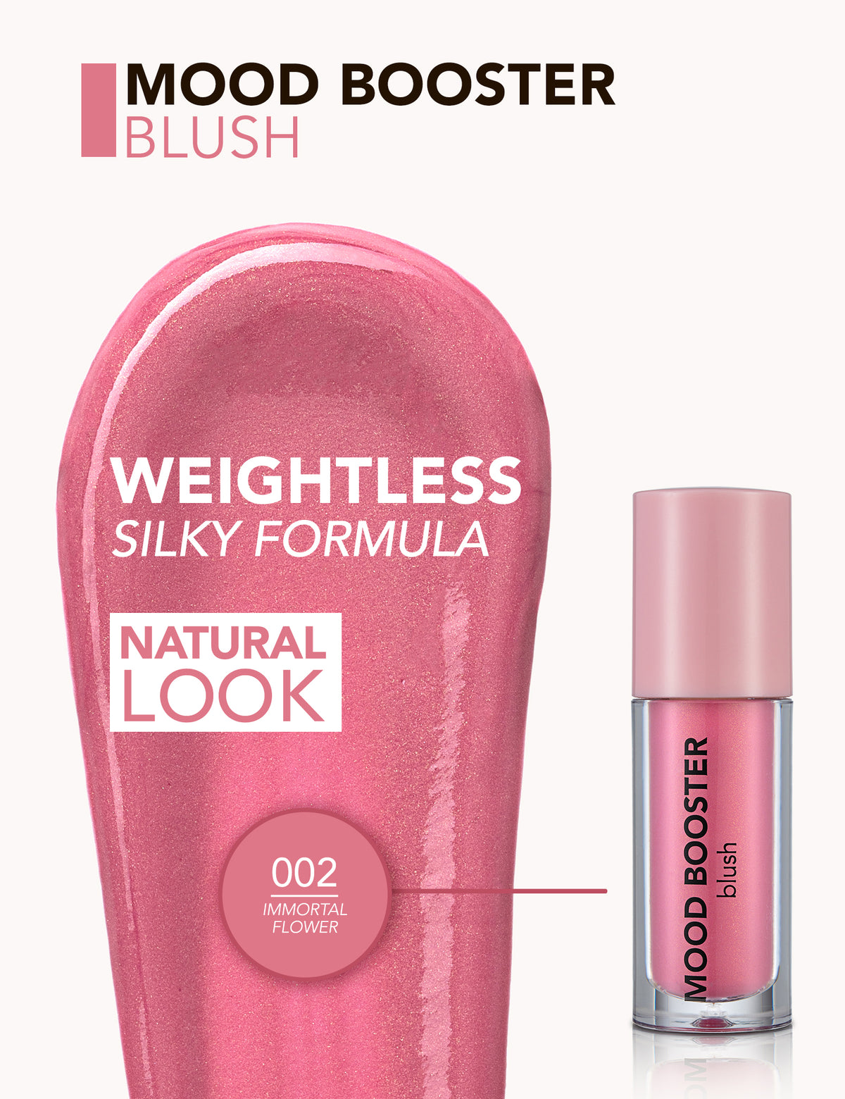 Flormar Mood Booster Blush - 002 Immortal Flower