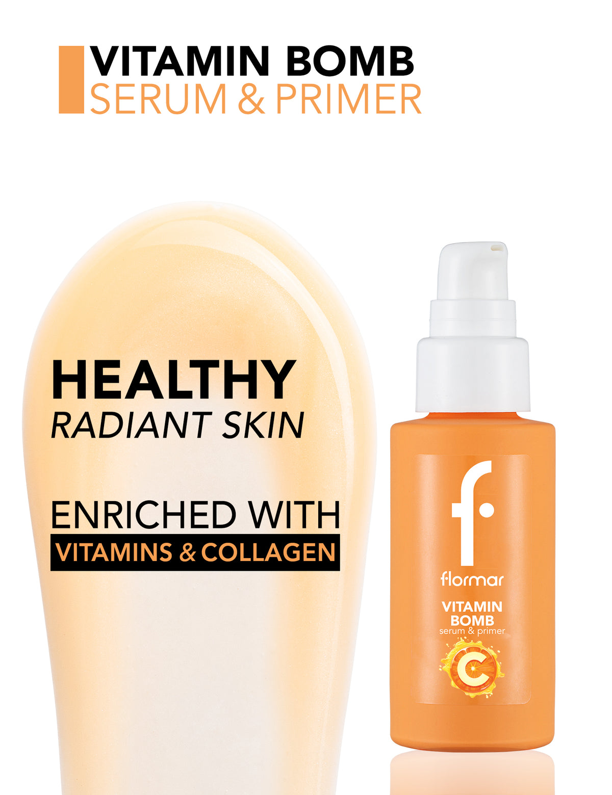 Flormar Vitamin Bomb Serum & Primer - 000 Itamin Bomb Serum&primer Prm