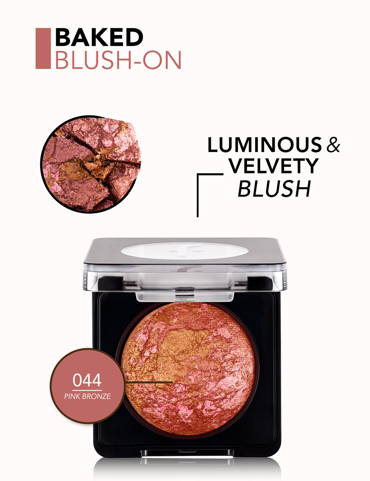Flormar Baked Blush-On - 044 Pink Bronze