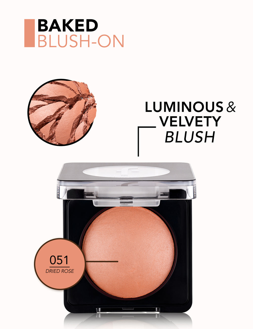 Flormar Baked Blush-On - 051 Dried Rose