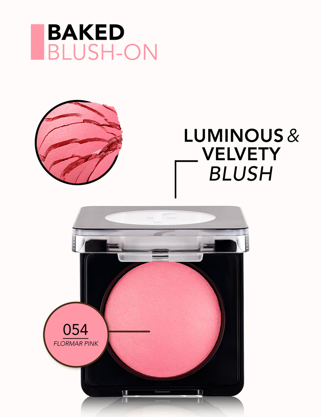 Flormar Baked Blush-On - 054 Flormar Pink