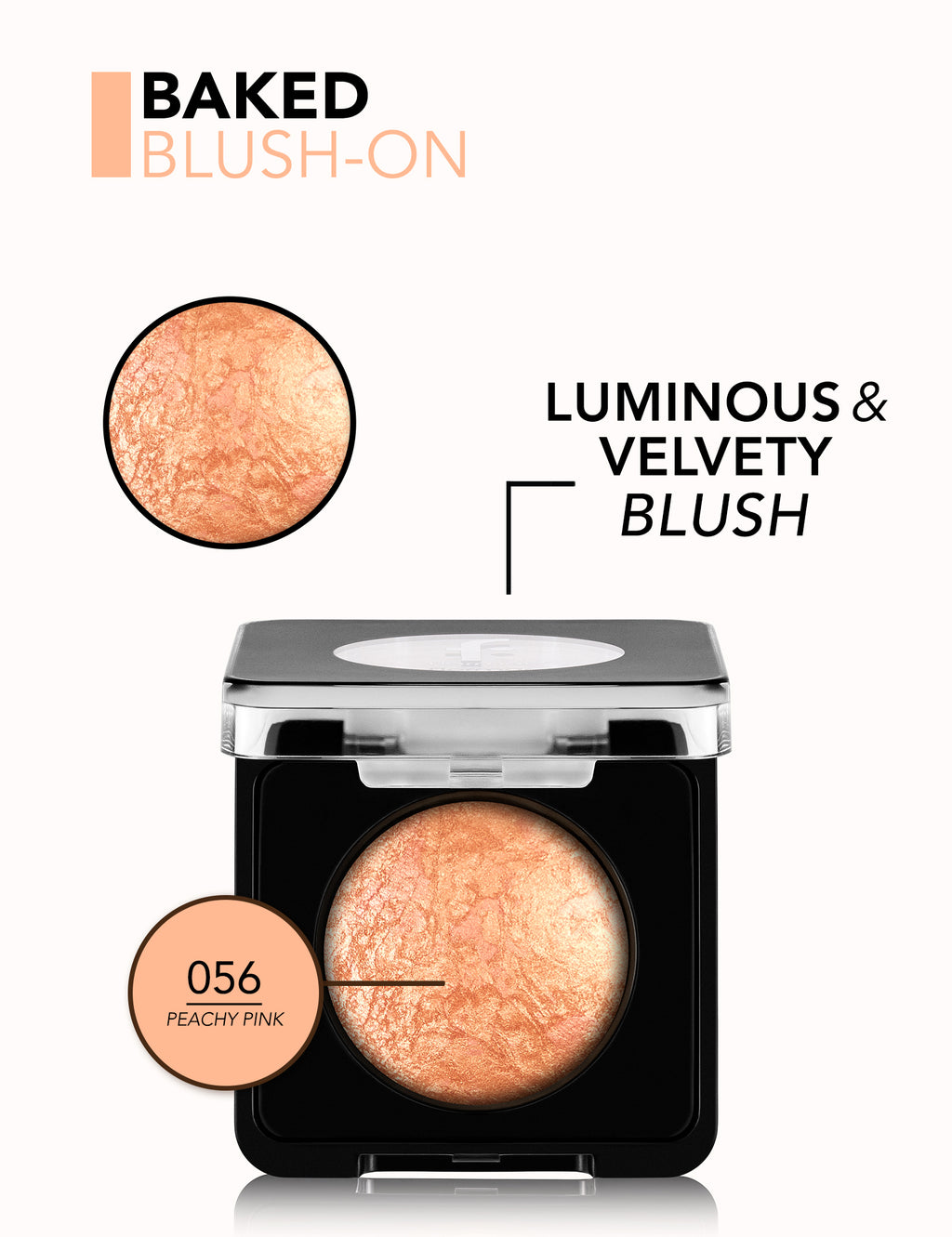 Flormar Baked Blush-On - 056 Peachy Pink