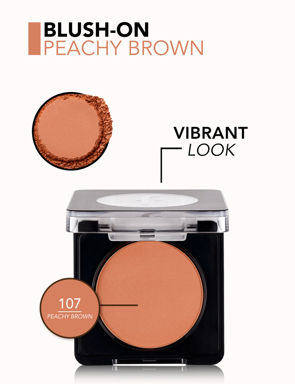 Flormar Blush-On - 107 Peachy Brown