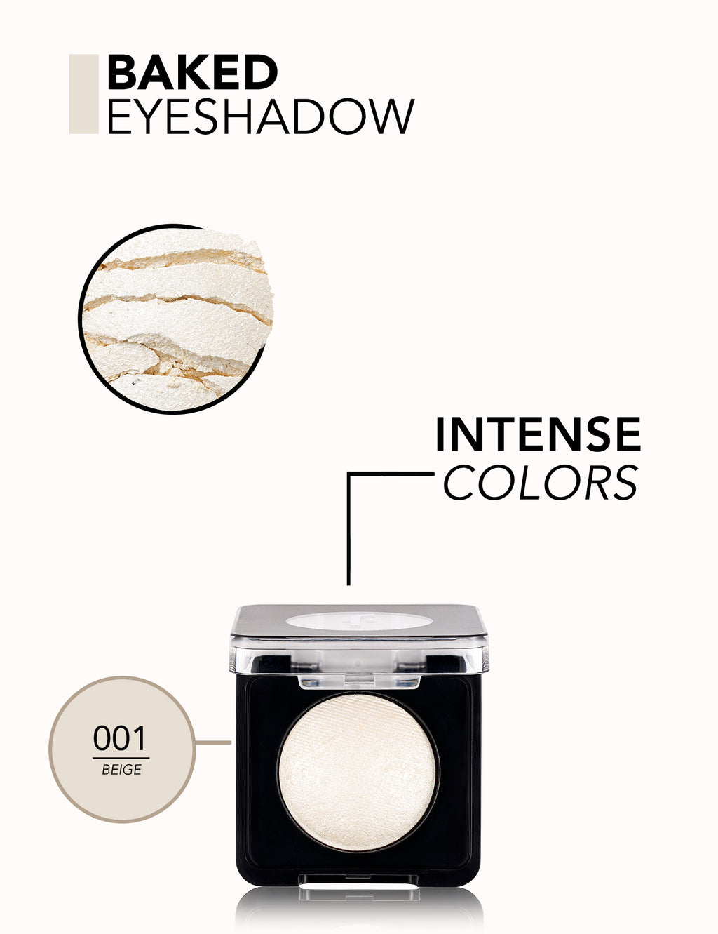 Flormar Baked Eyeshadow - 001 Beige