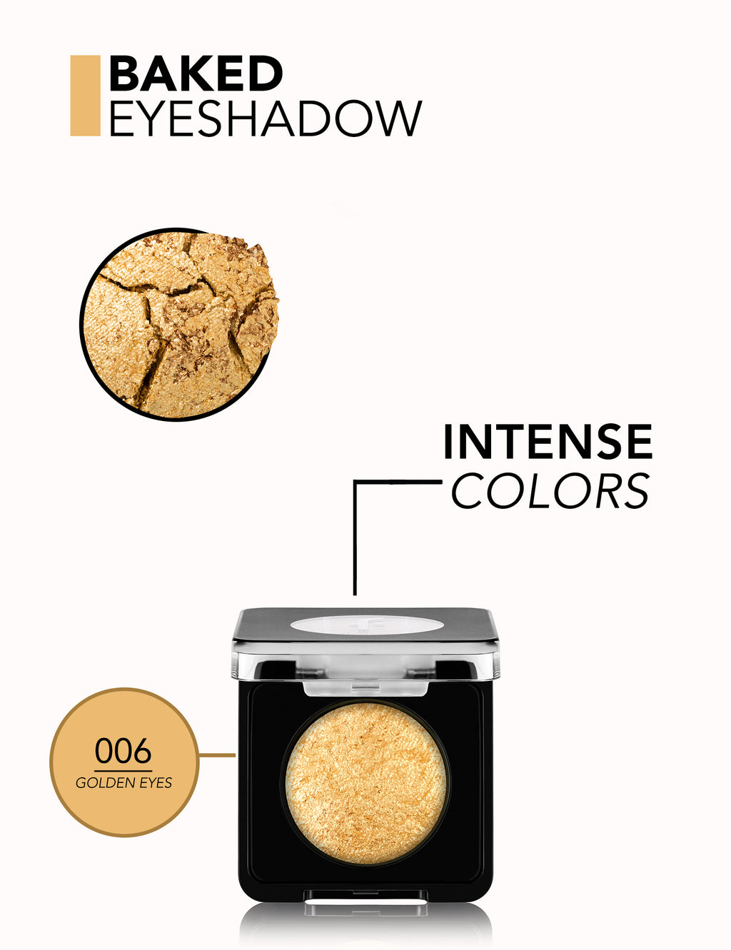 Flormar Baked Eyeshadow - 006 Golden Eyes