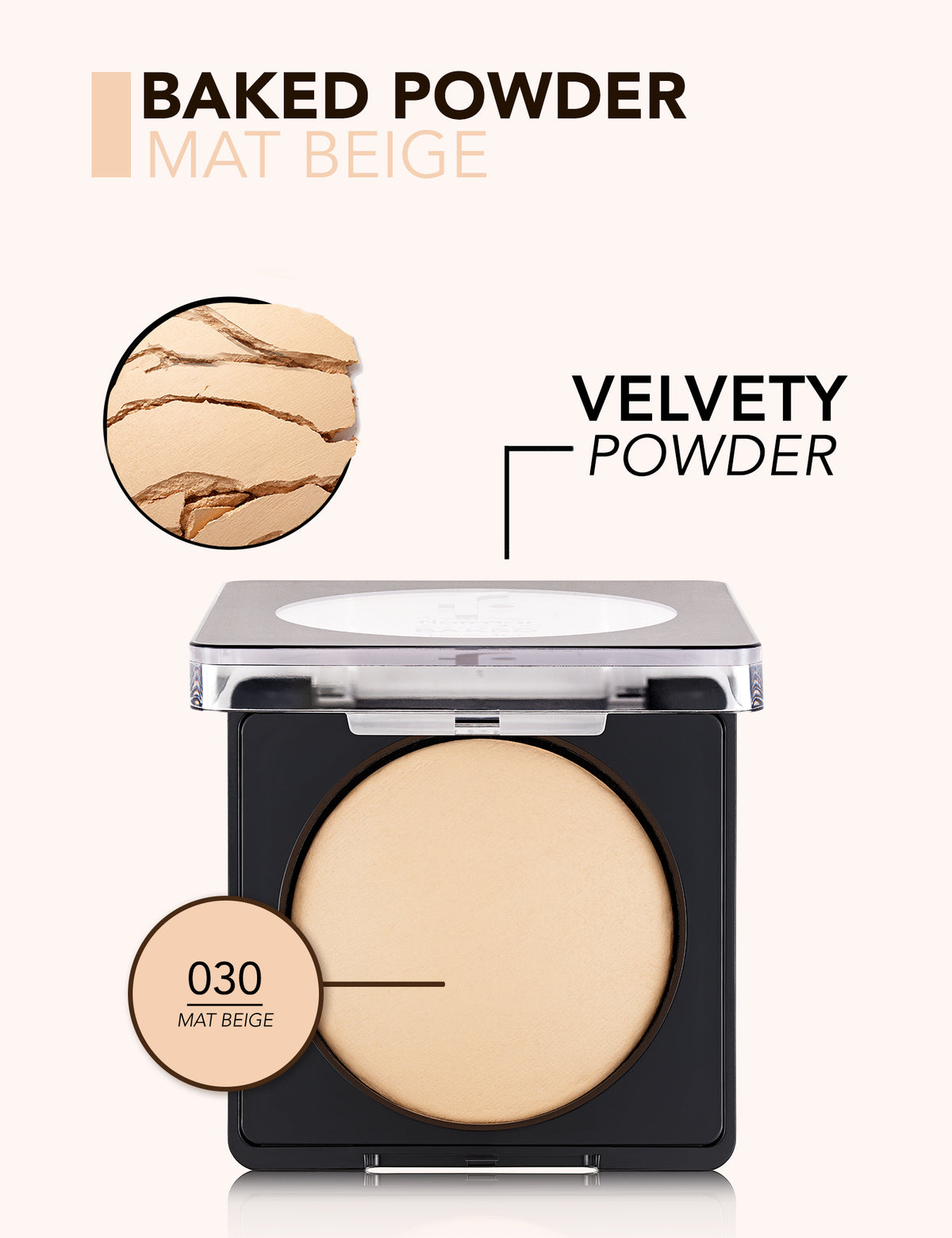 Flormar Baked Powder - 030 Mat Beige