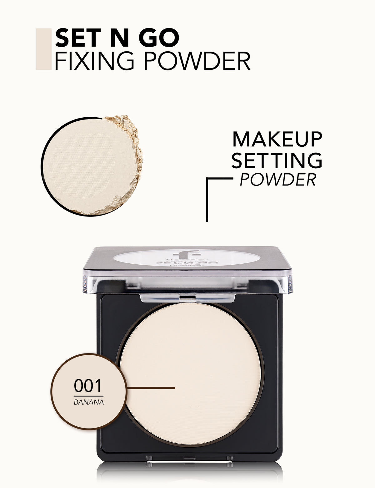 Flormar Set'N Go Fixing Powder - 001 Banana
