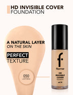 Flormar Hd Invisible Cover Foundation - 050 Light Beige Np