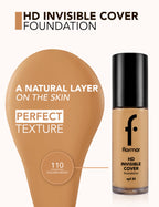 Flormar Hd Invisible Cover Foundation - 110 Gldn Beige Np