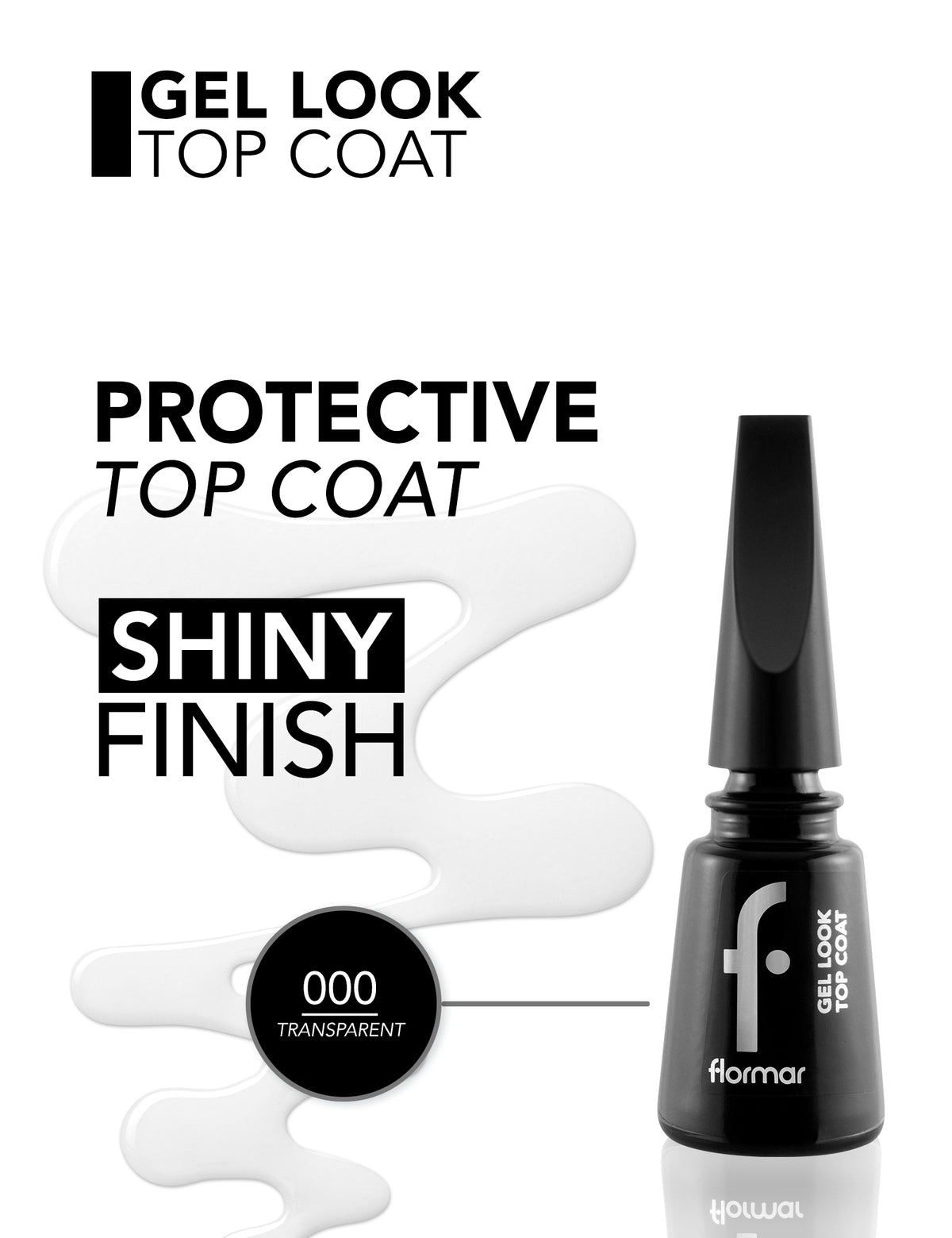 Flormar Gel Look Top Coat - 000 El Look Top Coat Tc New