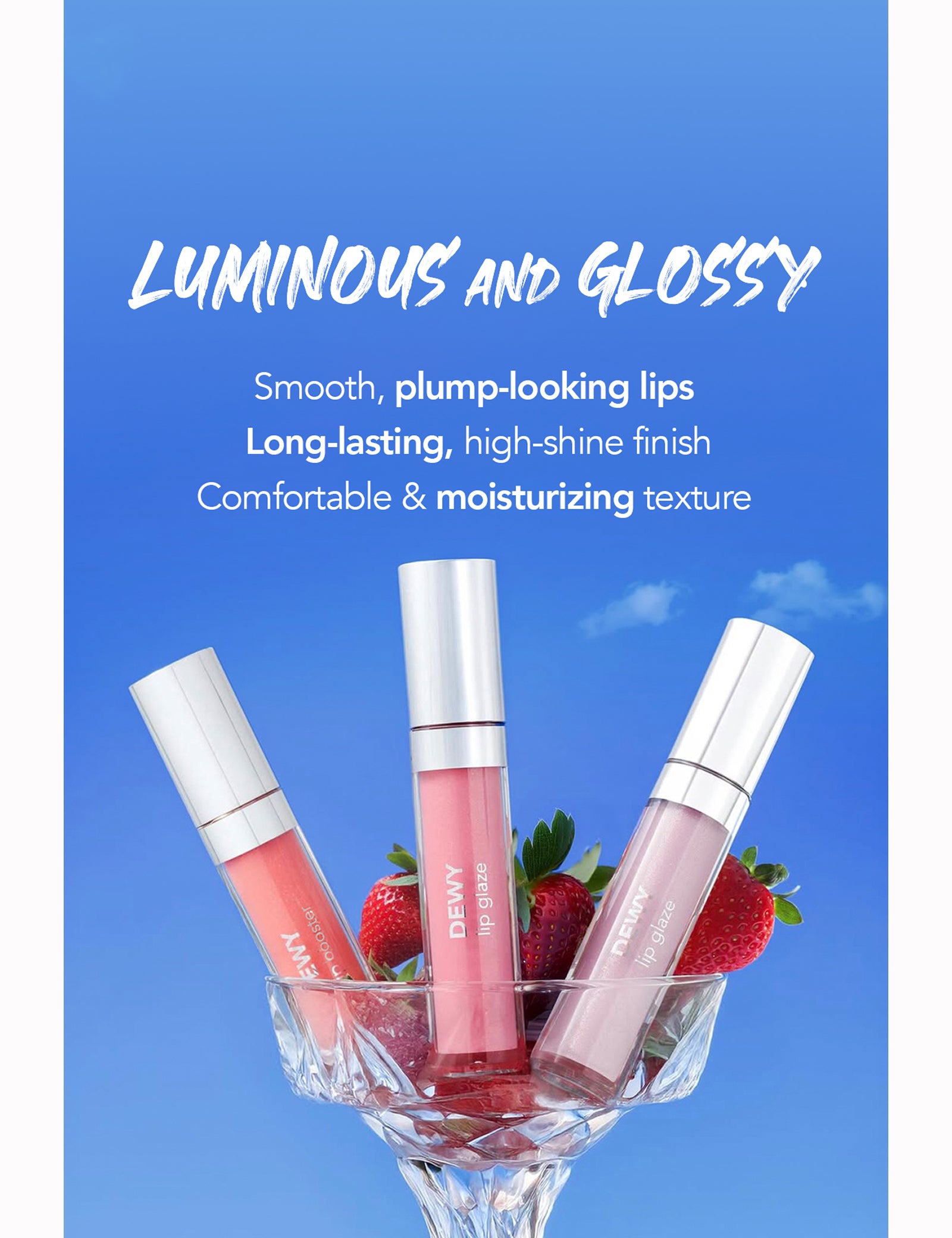 Flormar Dewy Lip Glaze 001 Wet Lips