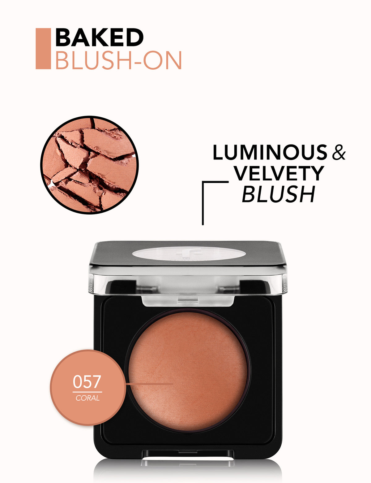 Flormar Baked Blush-On - 057 Coral
