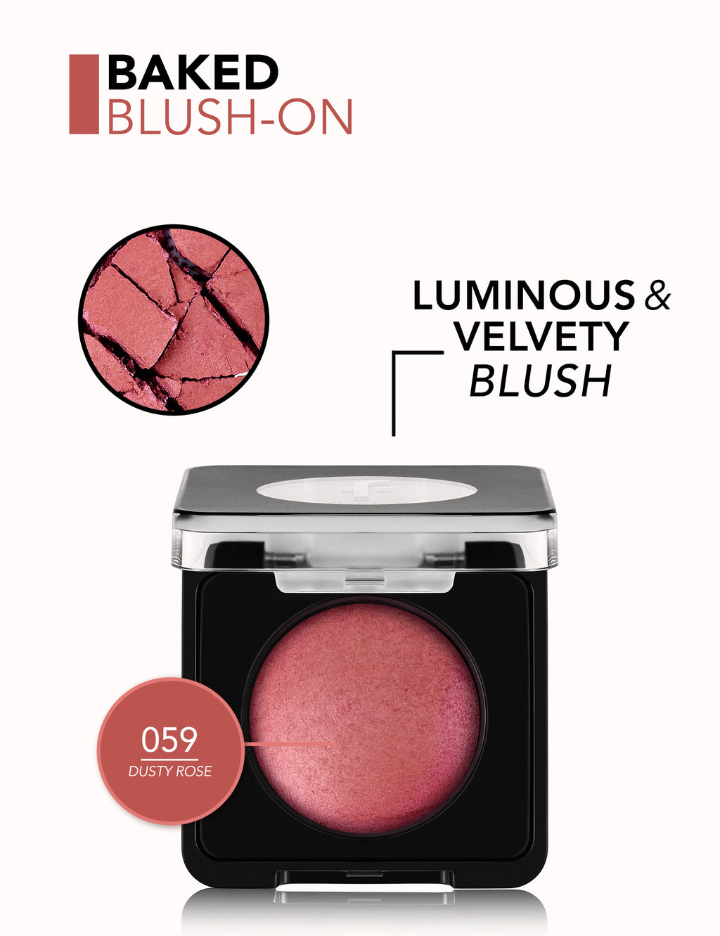 Flormar Baked Blush-On - 059 Dusty Rose