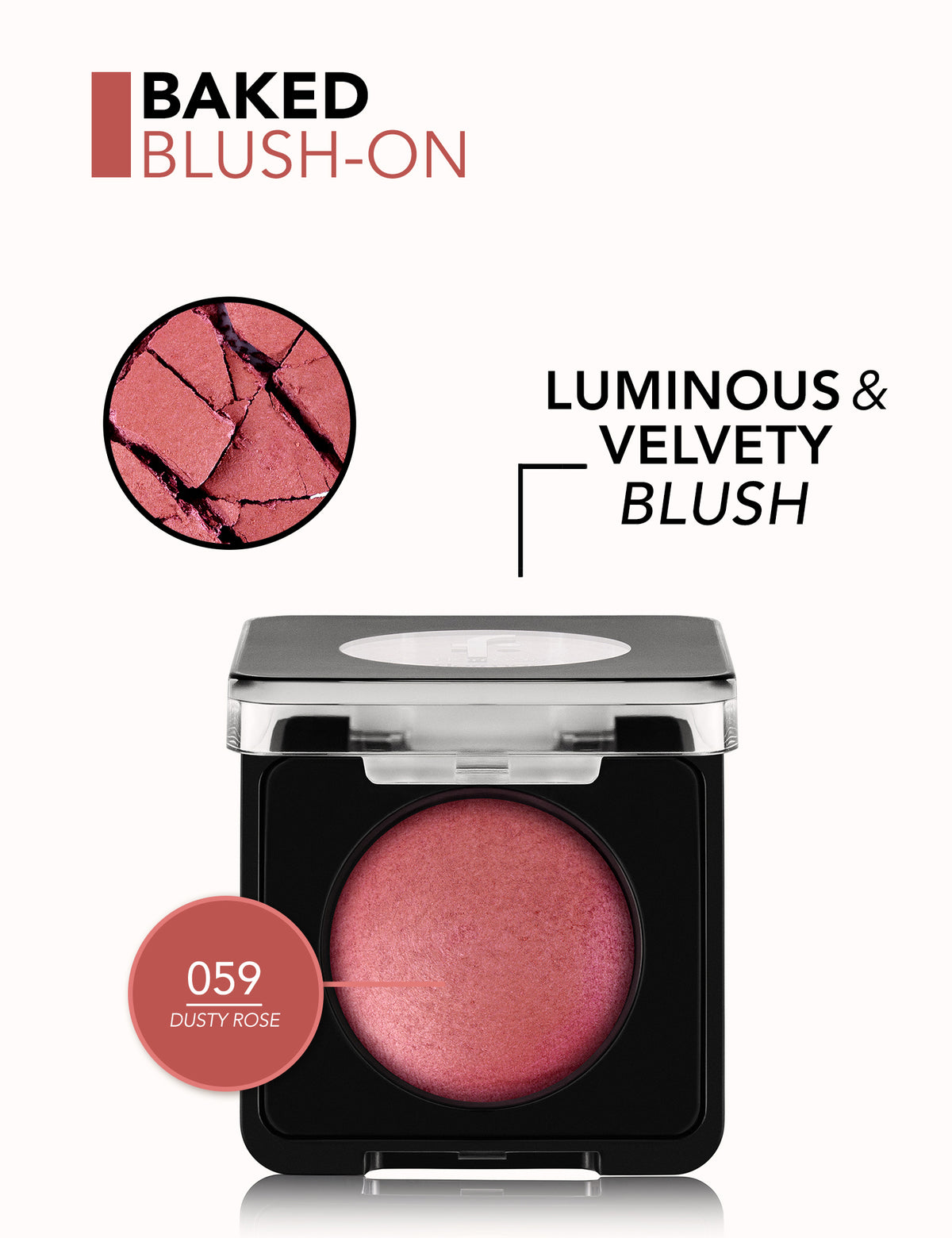 Flormar Baked Blush-On - 059 Dusty Rose