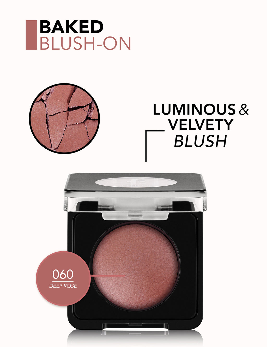 Flormar Baked Blush-On - 060 Deep Rose