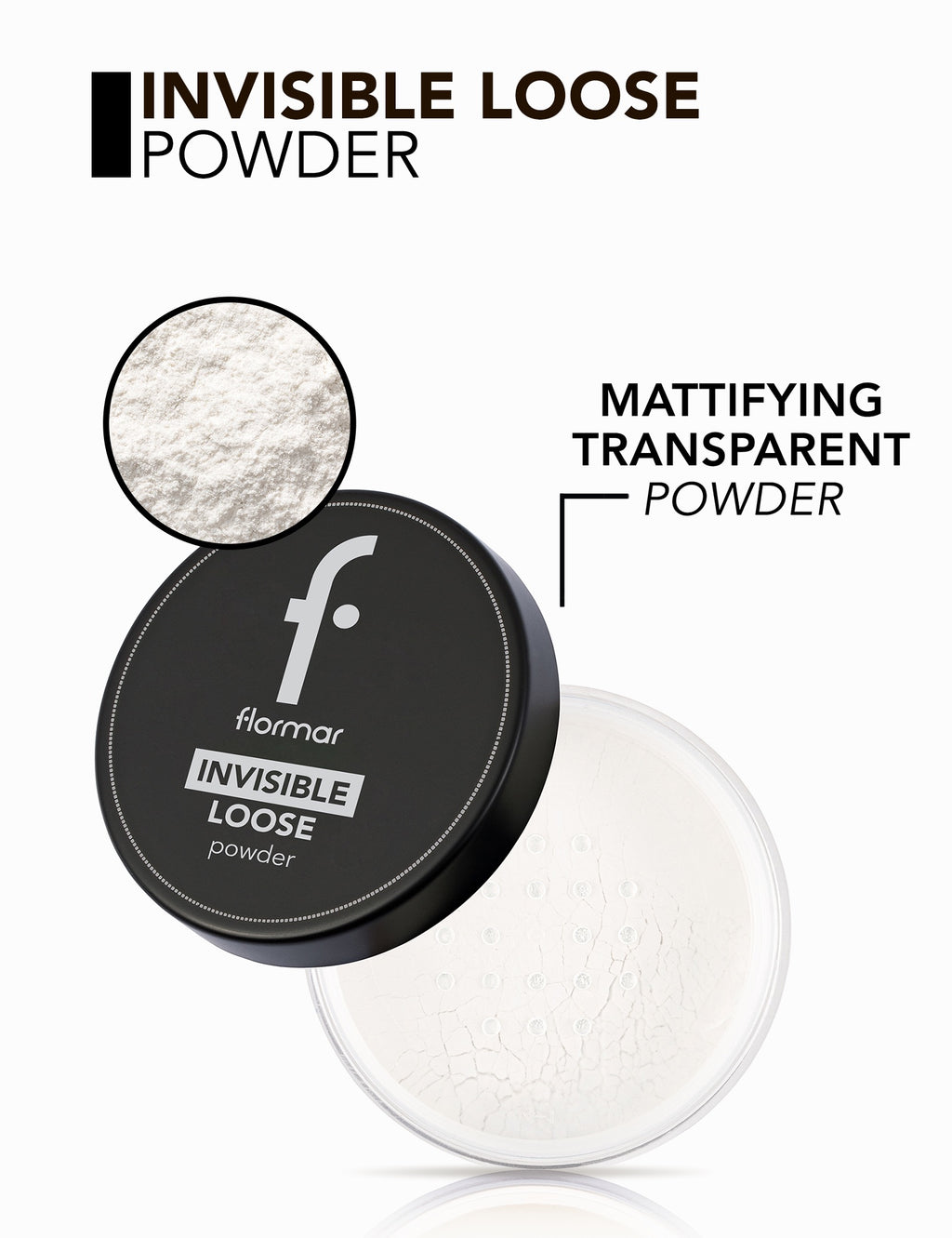 Flormar Invisible Loose Powder - 001 Lormar Invisible Loose Powder Slvr Sand
