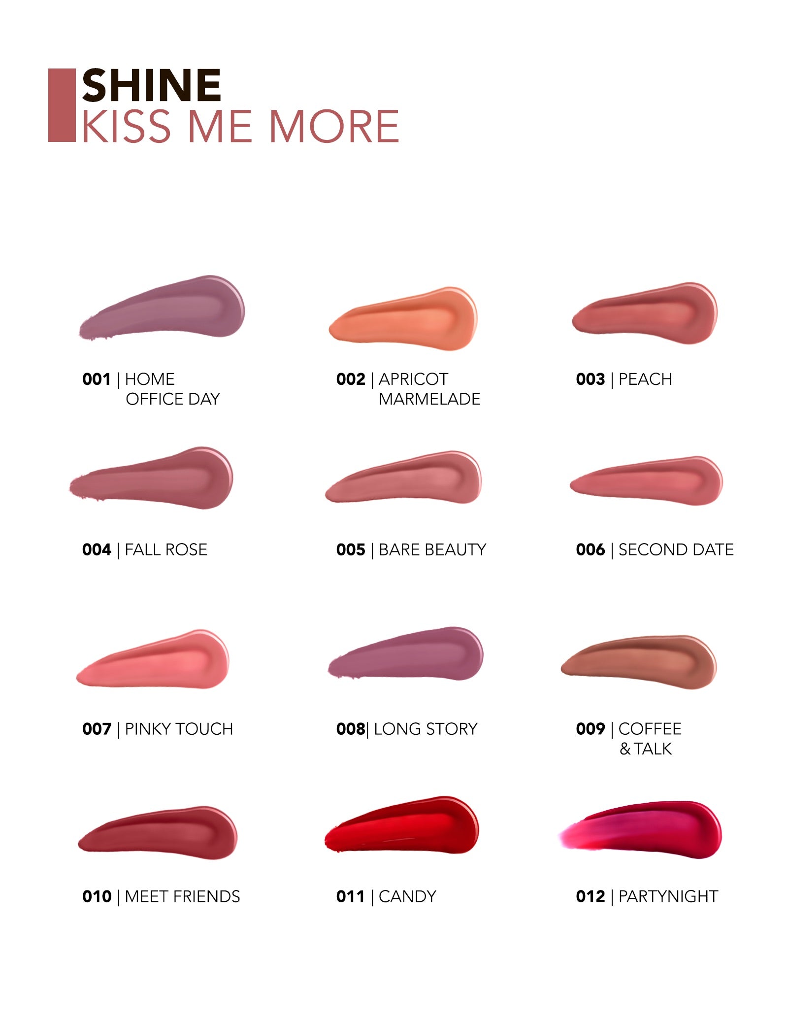 Flormar Shine Kiss Me More Liquid Lipstick 001 Home Office Day