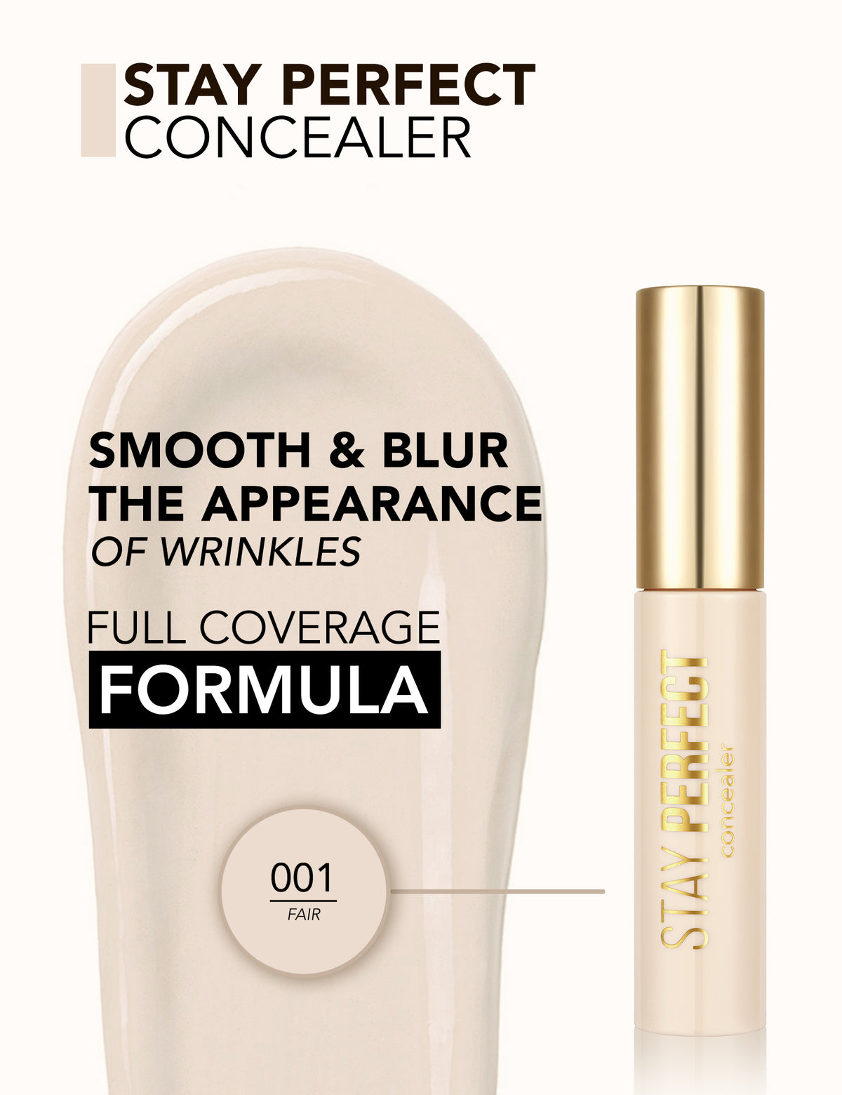 Flormar Stay Perfect Concealer - 001 Fair