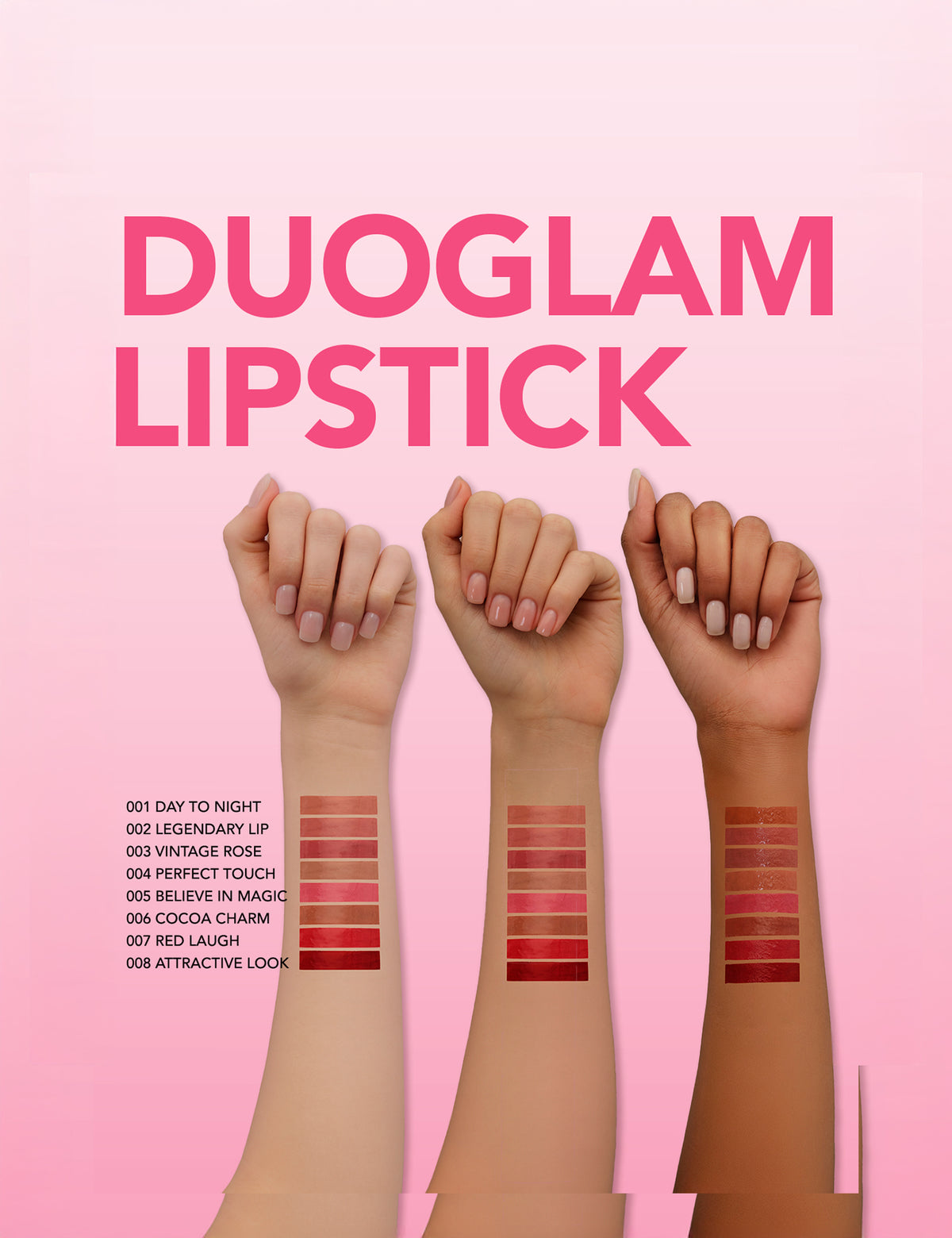 Flormar Duoglam Lipstick - 003 Vintage Rose