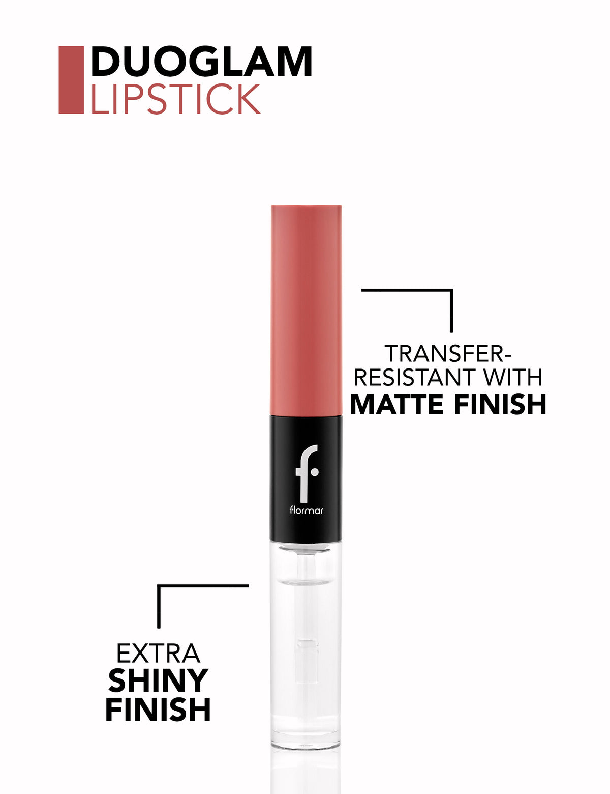 Flormar Duoglam Lipstick - 003 Vintage Rose