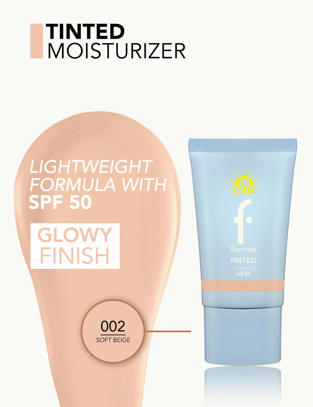 Flormar Tinted Moisturizer - 002 Soft Beige