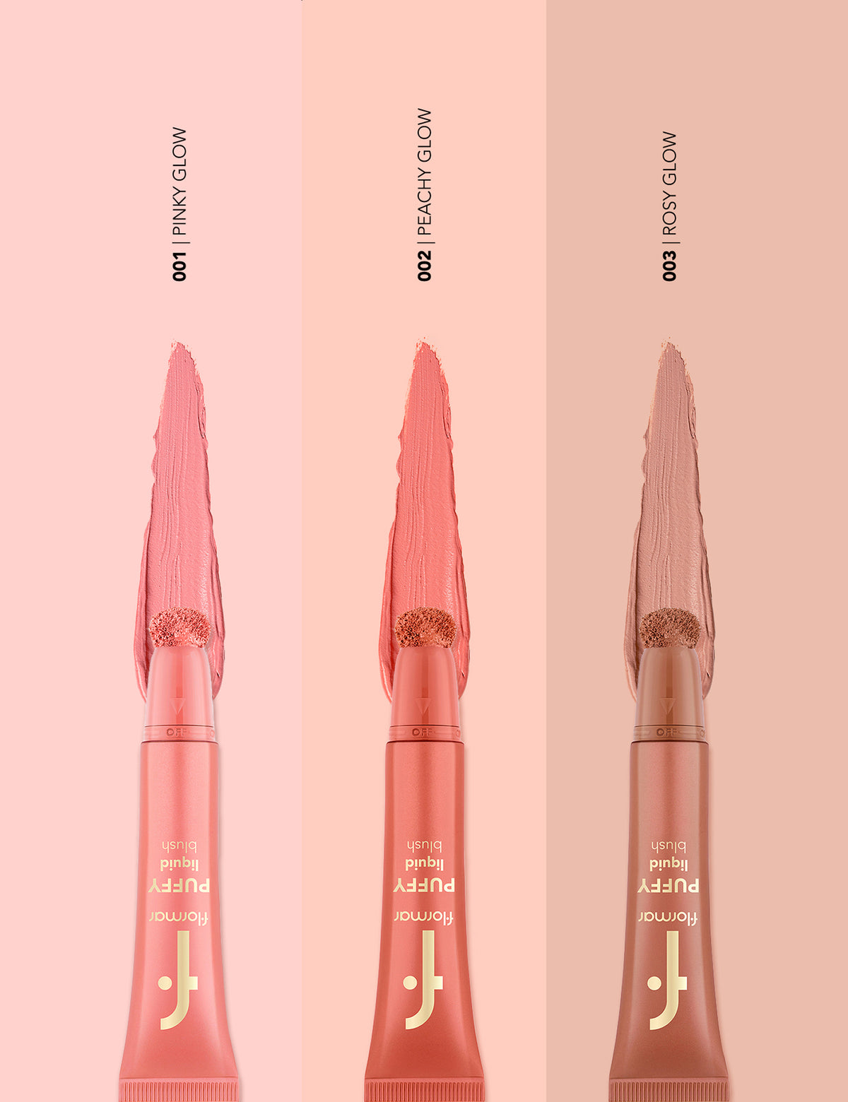 Flormar Puffy Liquid Blush - 001 Pinky Glow