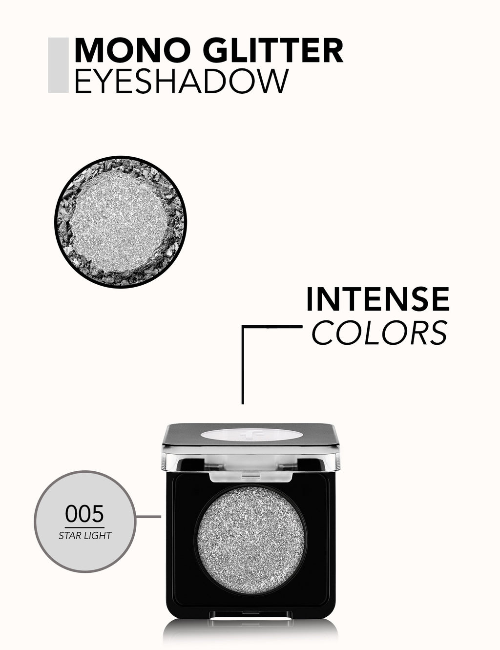 Flormar Mono Glitter Eyeshadow - 005 Star Light