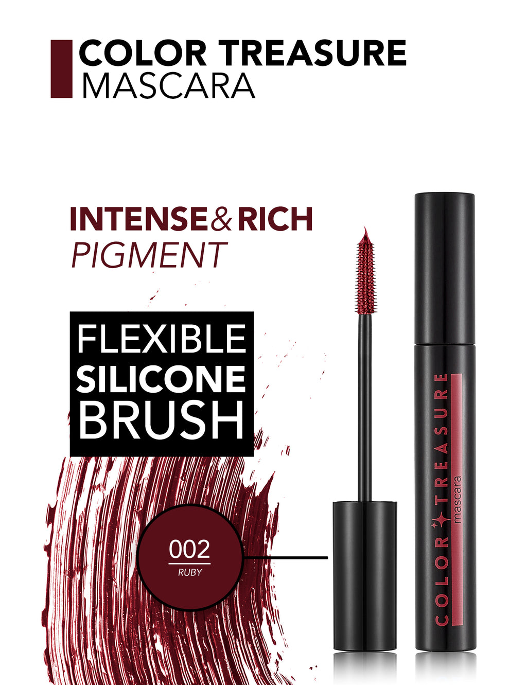 Flormar Color Treasure Mascara - 002 Ruby