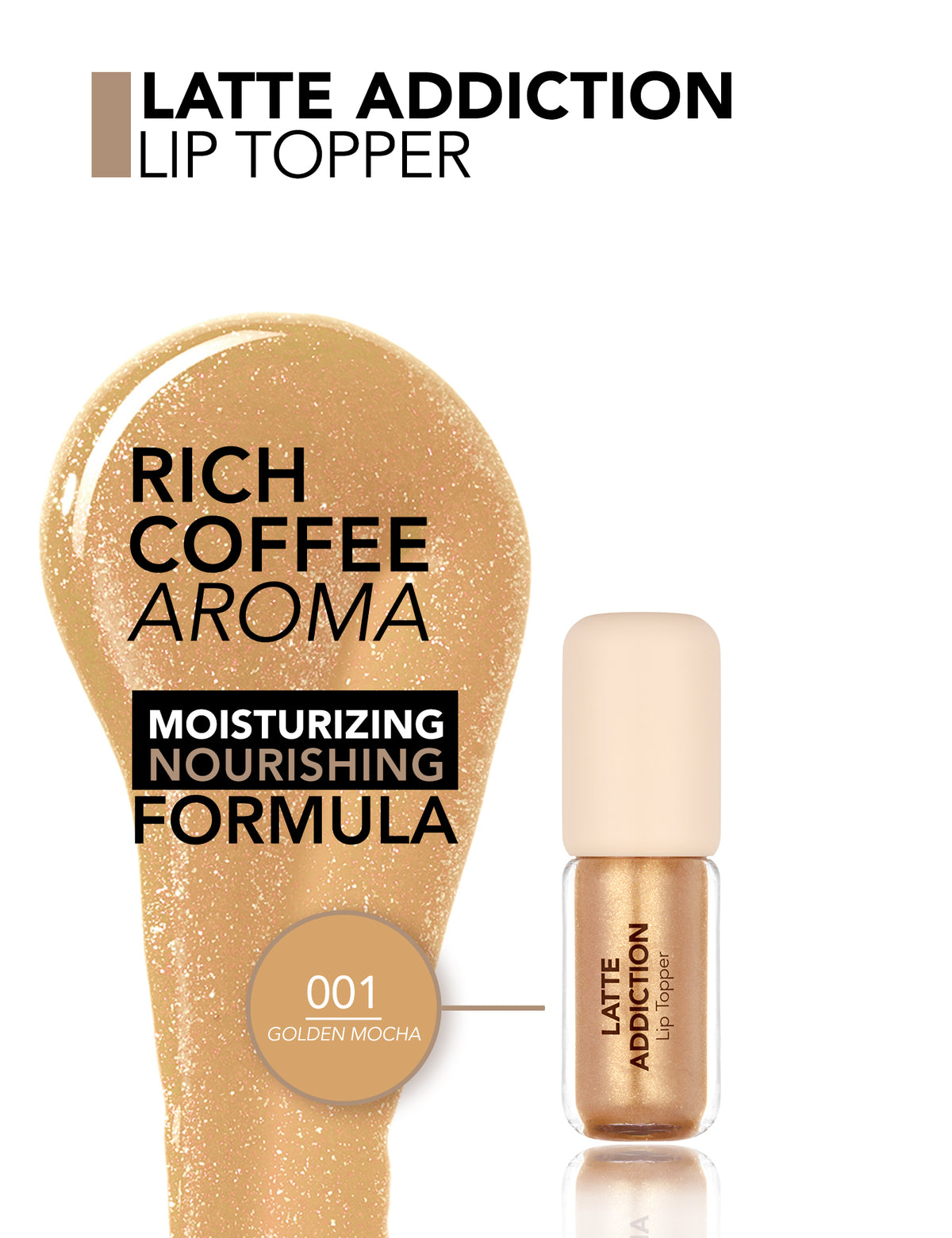 Flormar Latte Addiction Lip Topper - Golden Mocha