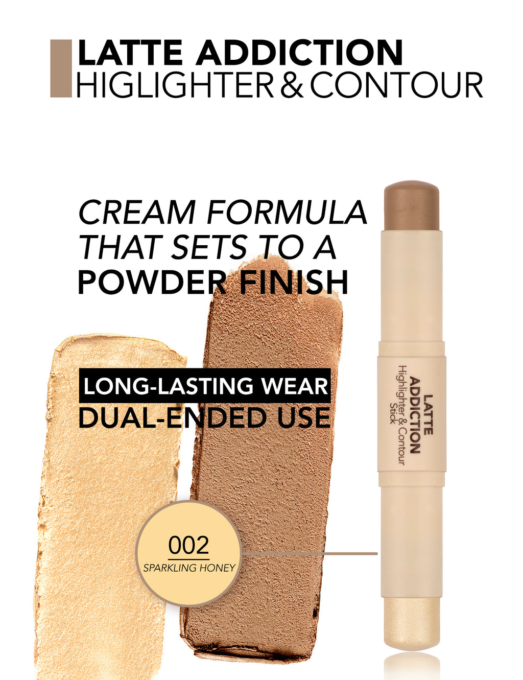 Flormar Latte Addiction Highlighter Contour Stick - Spklg Hny